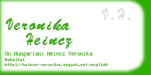 veronika heincz business card